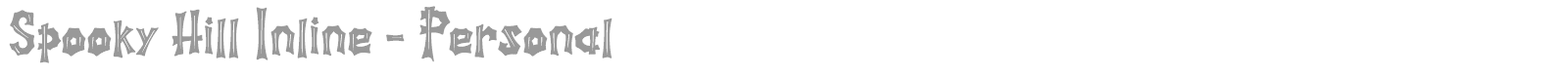 Spooky Hill font preview